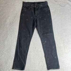 H & M Vintage fit, high waisted & Denim Sparkly Stars Size 28